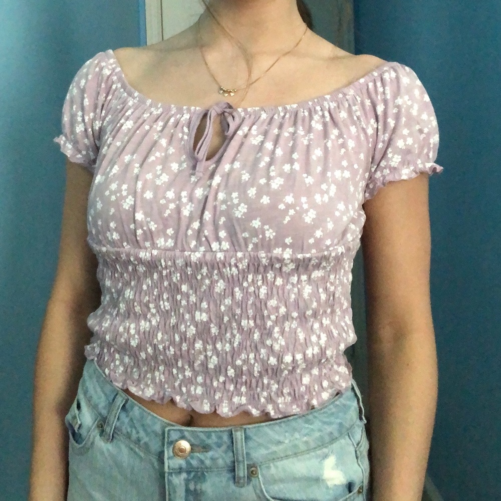 pacsun off the shoulder top